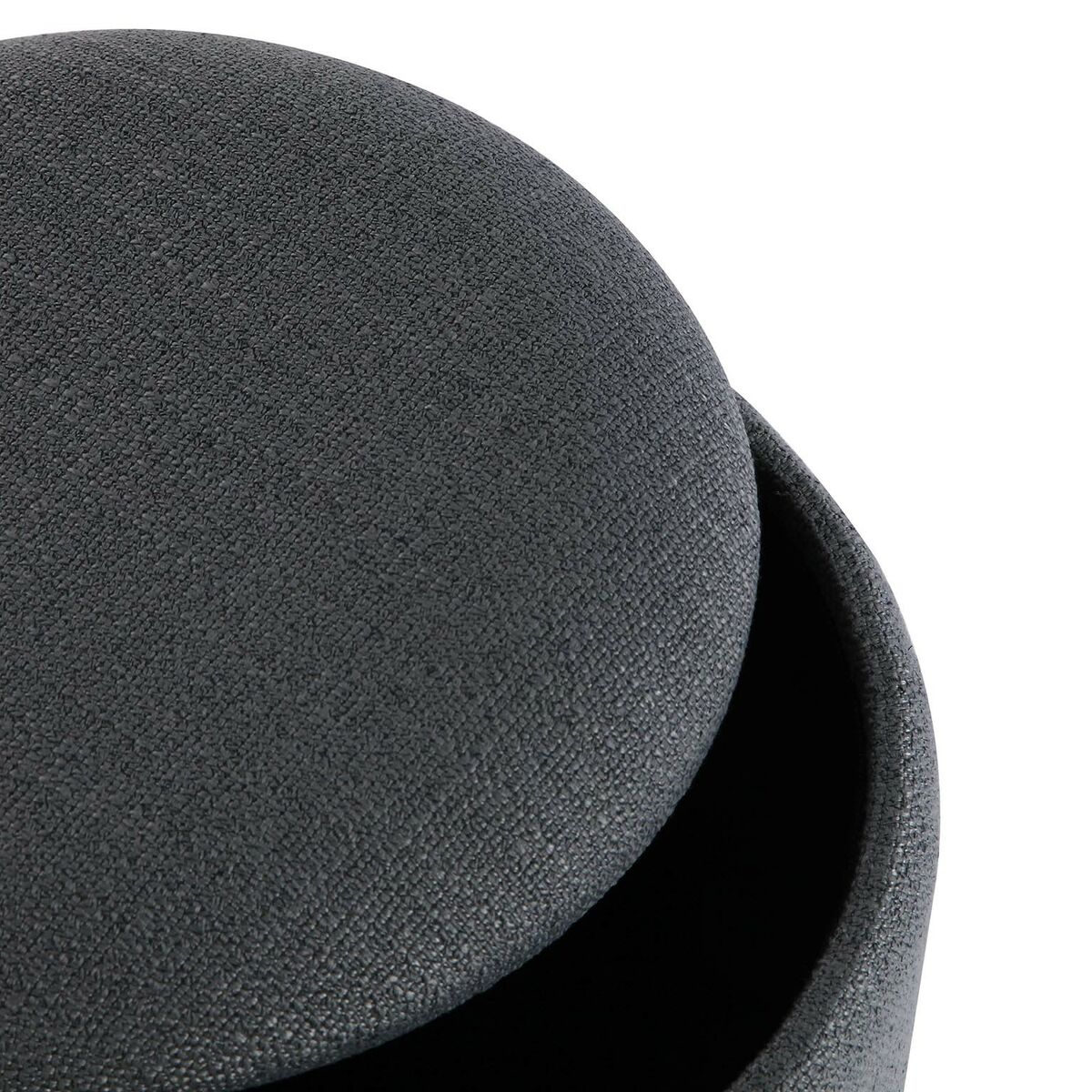 Avtagbar puff Versa Grå Bambu Trä MDF